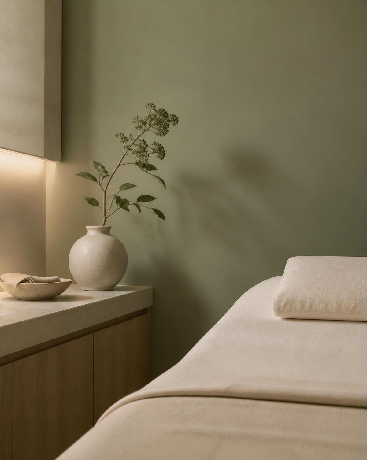 A calm treatment room at the clinic